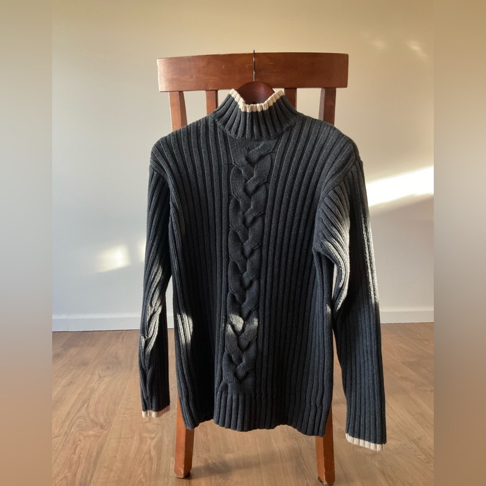 Timberland Women’s Black Ribbed Turtleneck Sweater S/P